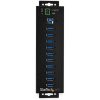 StarTech HB30A10AME Industrial 10-portos USB3.0 hub fekete