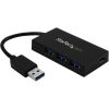 StarTech HB30A3A1CFB 4-portos USB3.0 - USB-C hub fekete