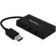 StarTech HB30A3A1CFB 4-portos USB3.0 - USB-C hub fekete