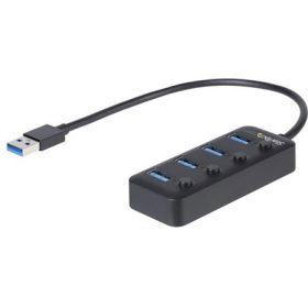   StarTech 4-PORT USB 3.0 HUB WITH ON/OFF WITH INDIVIDUAL ON/OFF SWITCHES