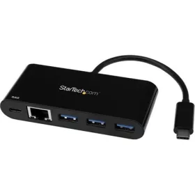   StarTech 3PT USB 3.0 C HUB + GBE PD 2.0 2.0 - TYPE C TO 3X A - USB 3.0