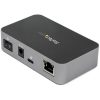 StarTech HB31C2A1CGS 3-portos USB3.2 Gen 2×1 A USB3.2 Gen 2×1 C RJ45 hub fekete-szürke