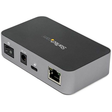 StarTech HB31C2A1CGS 3-portos USB3.2 Gen 2×1 A USB3.2 Gen 2×1 C RJ45 hub fekete-szürke
