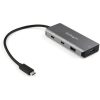 StarTech HB31C2A2CB 4-portos USB3.2 Gen 2×1 A USB3.2 Gen 2×1 C hub szürke