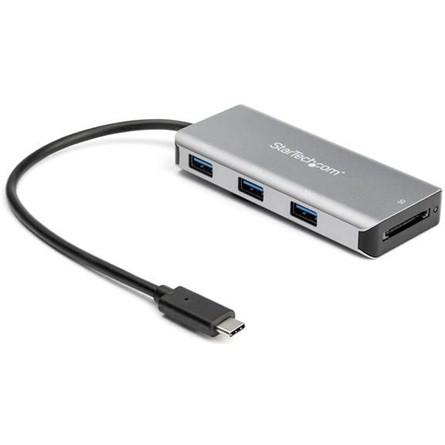 StarTech HB31C3ASDMB 3-portos USB3.2 Gen 2×1 A USB3.2 Gen 2×1 C hub szürke microSD/SD