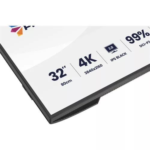 IIYAMA ProLite monitor, IPS, 31.5", 3840x2160, 16:9, 450 cd/m˛, 4ms, 3000:1, HDMI/DisplayPort/USB-C/RJ45