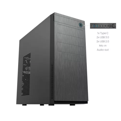 Chieftec Elox HC-10B-OP ATX Fekete Számítógépház