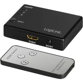   Logilink HDMI kapcsoló, 3x1 port, 1080p/60 Hz, HDCP, CEC, RC