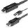 StarTech HDMI 1.4 USB A power -> DisplayPort 1.2 M/M video kábel 3m fekete