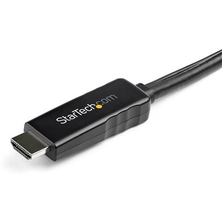 StarTech HDMI 1.4 USB A power -> DisplayPort 1.2 M/M video kábel 3m fekete
