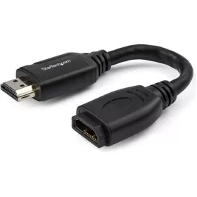   StarTech HDMI 2.0 -> HDMI 2.0 M/F video kábel hosszabbító 0.15m fekete