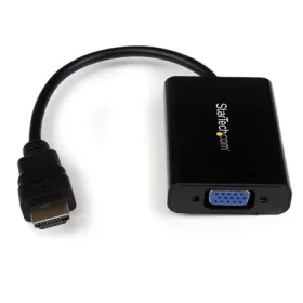   StarTech HDMI -> VGA Jack stereo 3,5mm M/F adapter 0.2m fekete
