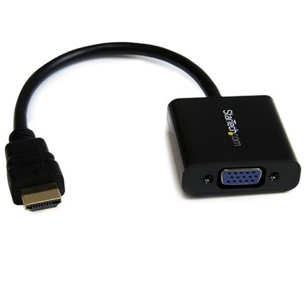 StarTech HDMI -> VGA M/F adapter 0.2m fekete