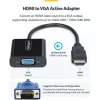 StarTech HDMI -> VGA M/F adapter 0.15m fekete