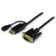 StarTech HDMI USB-B 3.0 micro -> VGA M/M aktív video kábel 3m fekete