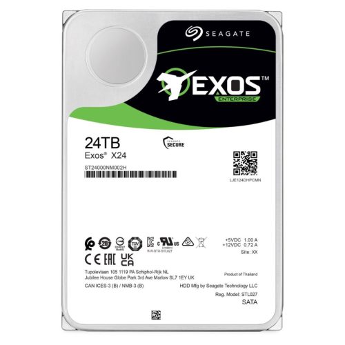 Supermicro Spermicro Seagate HDD Server 3.5",24TB,7.2K RPM,SATA3 6Gb/s,512e/4Kn 5ÉV