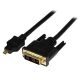 StarTech HDMI micro D -> DVI-D M/M video jelkábel 2m fekete