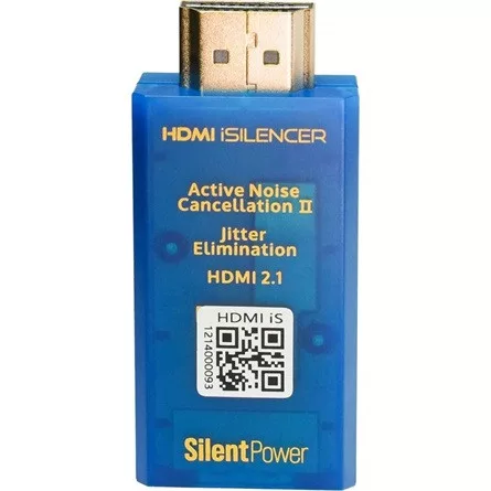 ifi HDMI iSilencer HDMI 2.1 -> HDMI 2.1 M/F aktív zavarszűrő kék (Bontott!)