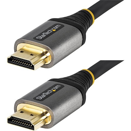 StarTech HDMI 2.1 -> HDMI 2.1 M/M video kábel 5m fekete 48Gbps, HDR10+ eARC