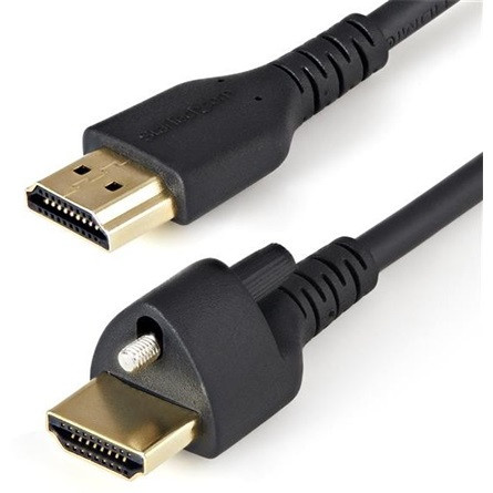 StarTech HDMI 2.0 -> HDMI 2.0 M/M video kábel 2m fekete Locking Screw