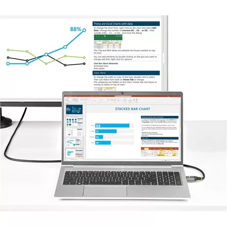 StarTech HDMI 2.0 -> HDMI 2.0 M/M video kábel 1m fekete Premium, HDR10