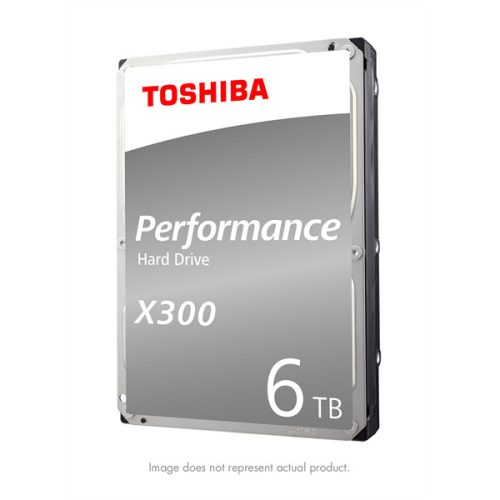 Toshiba Belső HDD 3.5" - X300 High-Performance 6TB (Retail; asztali munkaállomások, médiaközpontok; 256MB / 7200RPM)