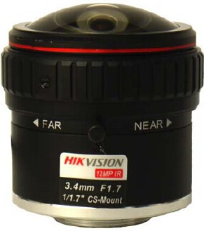 Hikvision HF3417D-12MPIR 12 MP 3.4 mm objektív, CS 1/1.7", IR-korrigált