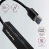 Axagon HMA-GL3A 3-portos USB3.0 RJ45 hub fekete