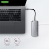 Axagon HMC-6M2 6-in-1 Hub M.2 USB-C dokkoló szürke