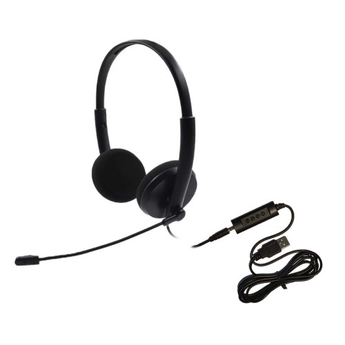 HAMECO HS-1020D-USB stereo headset