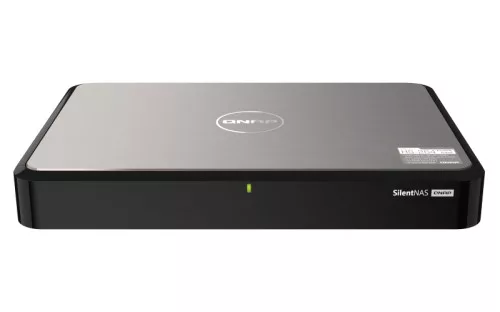 QNAP 2-bay fanless desktop NAS, Intel Celeron N5105 quad-core, burst up to 2.9 GHz, 8