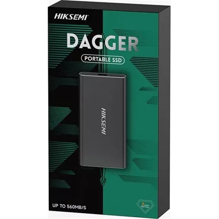 HIKSEMI Hikvision Külső SSD 1TB - T200N DAGGER (USB 3.2 Type-C) Fekete