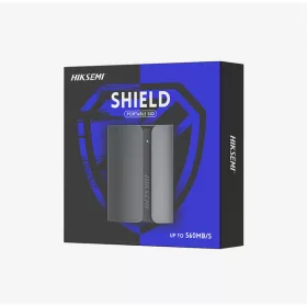   HIKSEMI Hikvision Külső SSD 2TB - T300S SHIELD (USB 3.1 Type-C) Fekete
