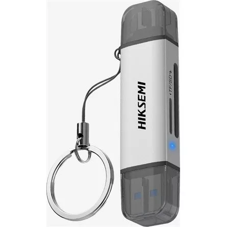 Hikvision HS-HUB-CR01 USB3.2 Gen1 A / USB-C SD, TF kártyaolvasó szürke