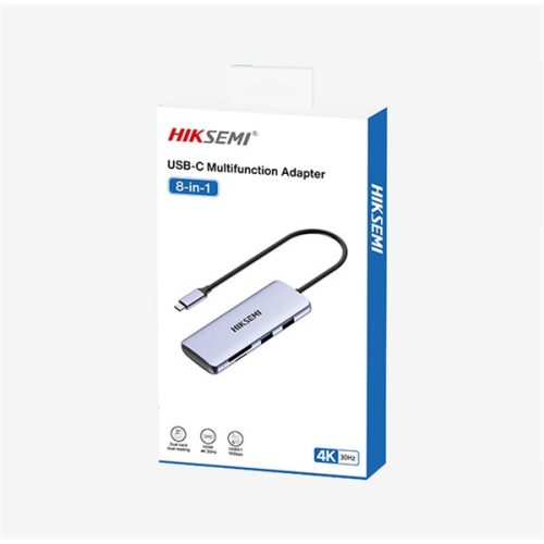 HIKVISION PCC HIKSEMI USB-C HUB  1x4K HDMI + 1xSD + 1xTF + 1xUSB 2.0 + 3xUSB 3.0 + PD charge (HIKVISION)