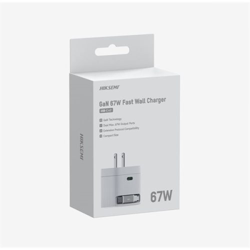 Hiksemi Hikvision HIKSEMI Telefon töltő - 1db USB-C, 67W, US plug