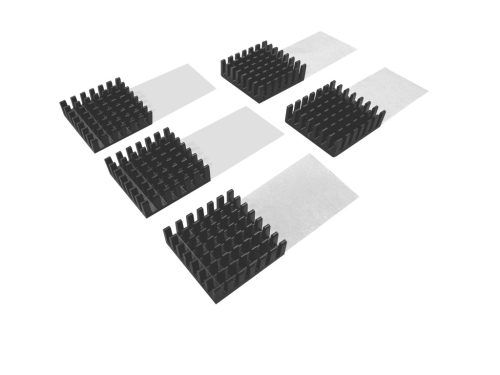 Qnap Heatsink for M.2 SSD module,15*15MM, Black, self adhesive, 5 pcs