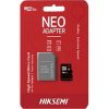 Hikvision HIKSEMI Memóriakártya MicroSDHC 8GB Neo CL10 23R/10W UHS-I + Adapter (HIKVISION)