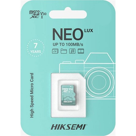 Hikvision HIKSEMI Memóriakártya MicroSDHC 32GB Neo Lux CL10 100R/70W UHS-I V10 (HIKVISION)