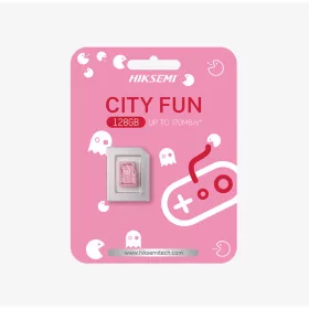   HIKSEMI Hikvision HIKSEMI MicroSD kártya - CITY FUN 128GB microSDXC™, Class 10 and UHS-I, 3D NAND