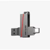 HIKVISION PCC HIKSEMI Pendrive 128GB E307C U3 "Dual Slim" USB 3.2/Type-C, Szürke (HIKVISION)