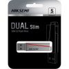 Hikvision HIKSEMI Pendrive 32GB E307C U3 "Dual Slim" USB 3.2/Type-C, Szürke (HIKVISION)