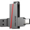 Hikvision HIKSEMI Pendrive 32GB E307C U3 "Dual Slim" USB 3.2/Type-C, Szürke (HIKVISION)
