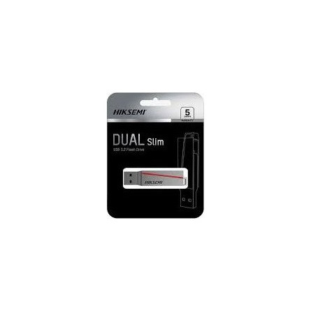 Hikvision 64GB HIKSEMI E307C USB-A/C 3.2 Gen1 pendrive BOX szürke