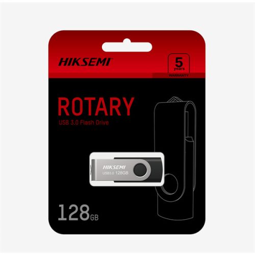 HIKVISION PCC HIKSEMI Pendrive 128GB M200S "Rotary" U3 USB 3.0, Szürke-Fekete (HIKVISION)