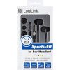 Logilink Earphone Stereo In-Ear, waterproof, 3.5mm,black