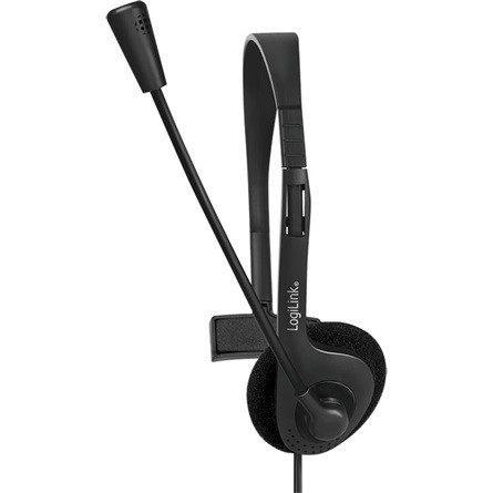 Logilink Mono headset, 1x 3,5 mm-es fejhallgató-csatlakozó, mikrofon