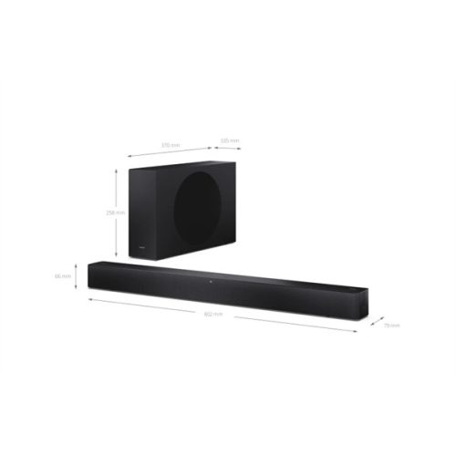SHARP HT-SBW310 2.1 Dolby Atmos® / DTS Virtual:X® Vezeték nélküli hangprojektor mélynyomóval, Fekete