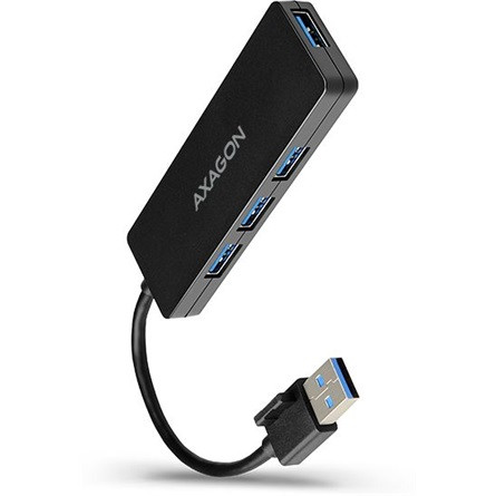 Axagon HUE-G1A 4-portos USB3.0 hub fekete