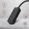 Axagon HUE-M1AL 4-portos USB3.0 hub fekete